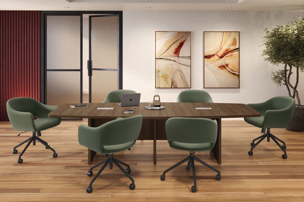 12’ Boat Shape Conference Table