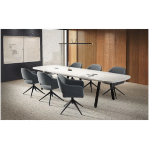 ARENA CONFERENCE TABLE, VA METAL BASE