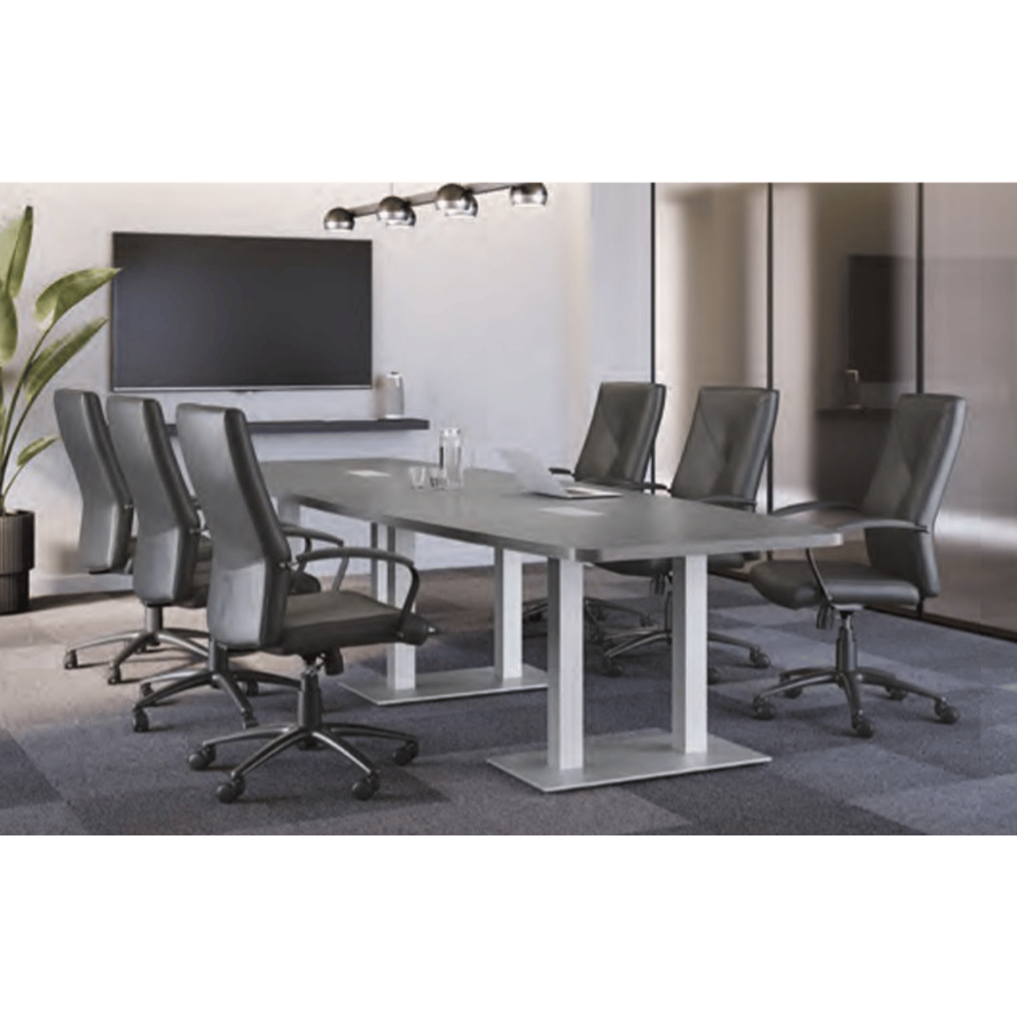 PACIFIC BOAT SHAPE CONFERENCE TABLE - PALMER BASE