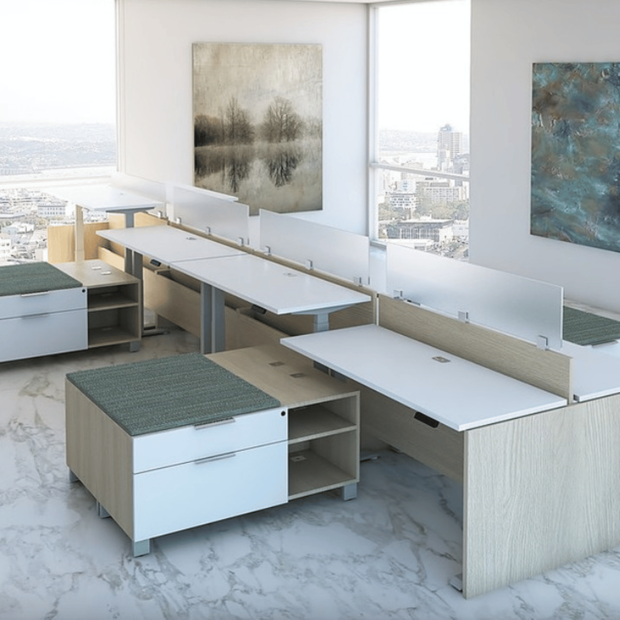 Benching Systems - Solutions Office Interiors