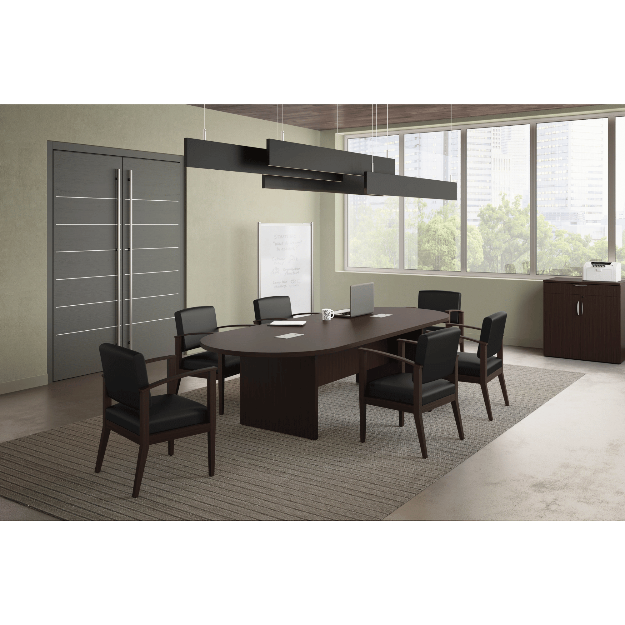 PACIFIC RACETRACK CONFERENCE TABLE - PANEL BASE